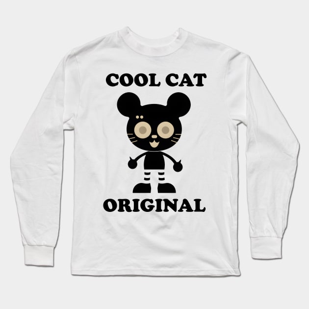 The Original Cool Cat Long Sleeve T-Shirt by TooplesArt